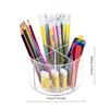Acrylic Turntable Pen Holder Desktop Pen Holder Storage Box Desktop Multi-function Student Stationery Sorting and Storage