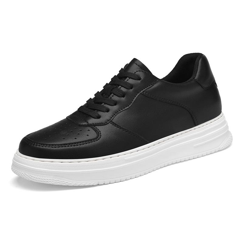 Invisible 8CM Height Boost Men s Spring Casual Soft Sole Lightweight Breathable White Shoes 38 черный 4,5 см