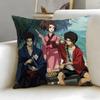 classic anime Samurai Champloo Cushion Cover Soft & Easy-Wash Pillow Case – Versatile for Couch, Bed, Travel and Office