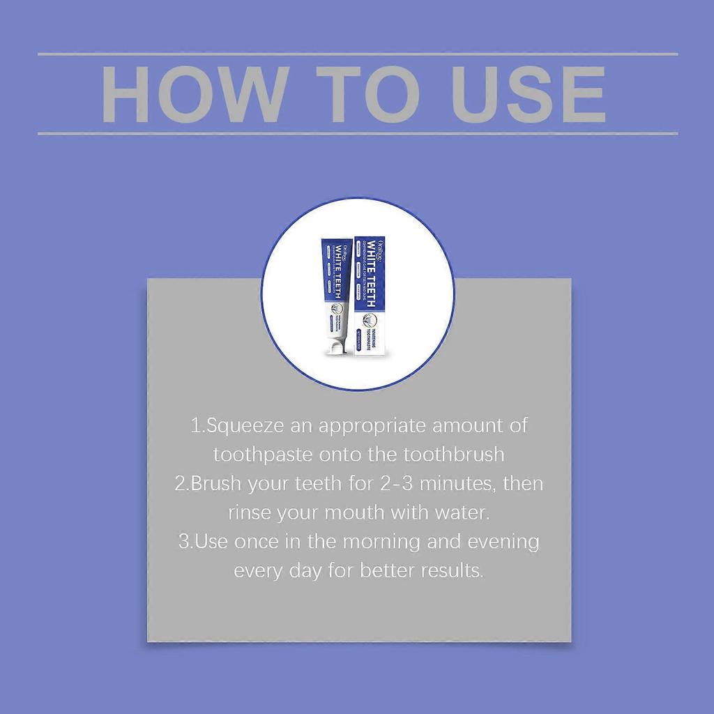 Niacinamide Whitening Toothpaste, Toothpaste for Fresh Breath, Removes Toothstains, Enamel Suitable,120g/4.23Oz