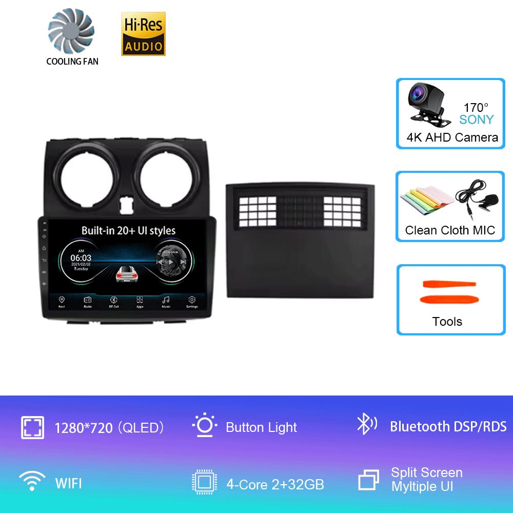 

Для Nissan Qashqai 2006-2013 Автомагнитола Мультимедийный плеер 2 Din DVD Авторадио GPS Навигация 9 Android 14 2DIN WIFI BT Плеер CHINA