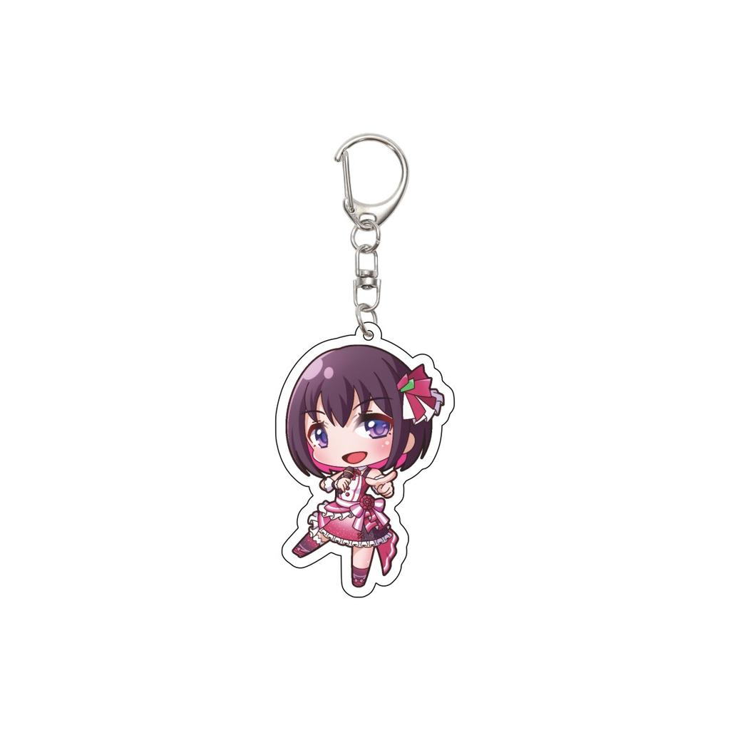 55MM Anime Hololive Keychain Hoshimati Suisei/Natsuiro Matsuri/Akai Haato Key Chain Acrylic Model Plate Christmas Gifts