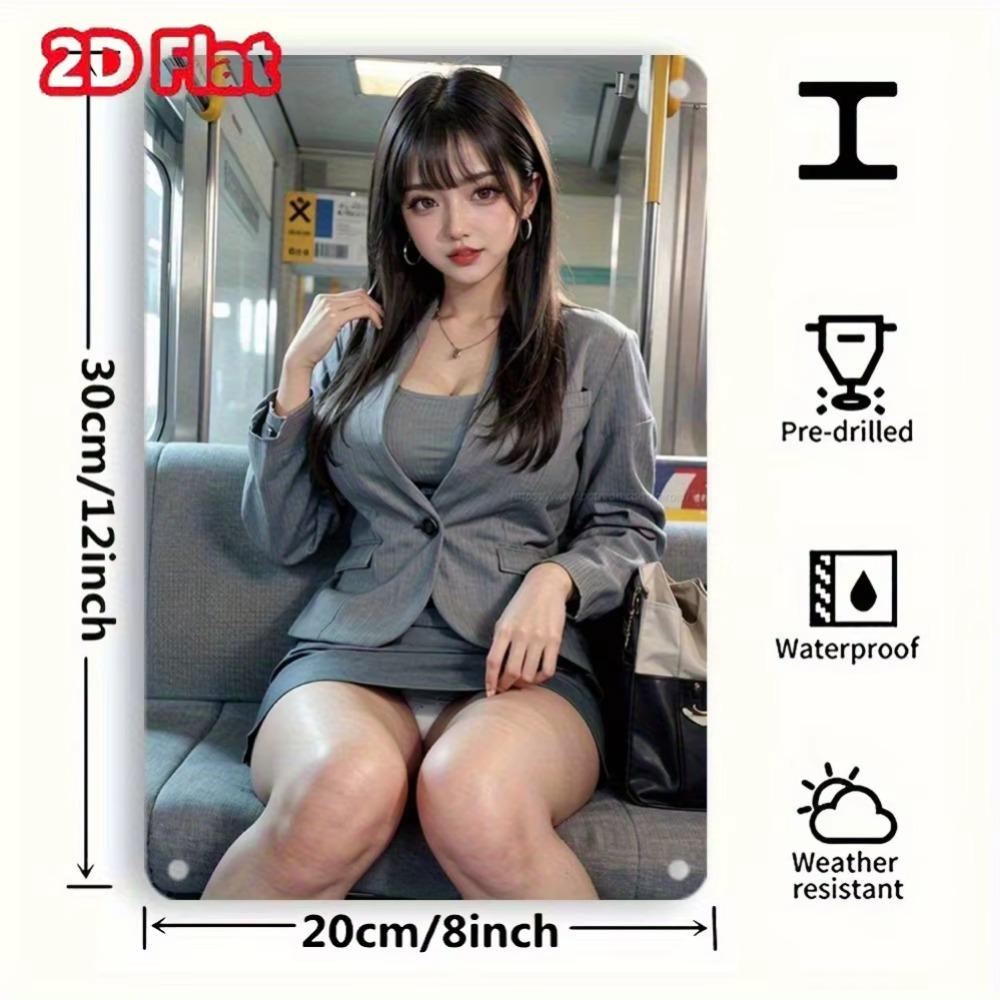 Vintage Metallblech Wandkunst Schild 8x12 Zoll Retro Dekor für Zuhause Bar Café Kinderzimmer Langlebige Hängende Eisenplakette