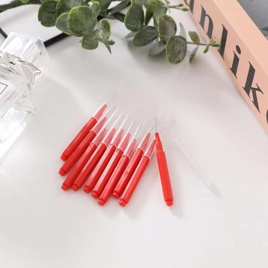 Soft Bristle Pencil-Type Interdental Brush for Cleaning Tooth Gaps and Gum Care