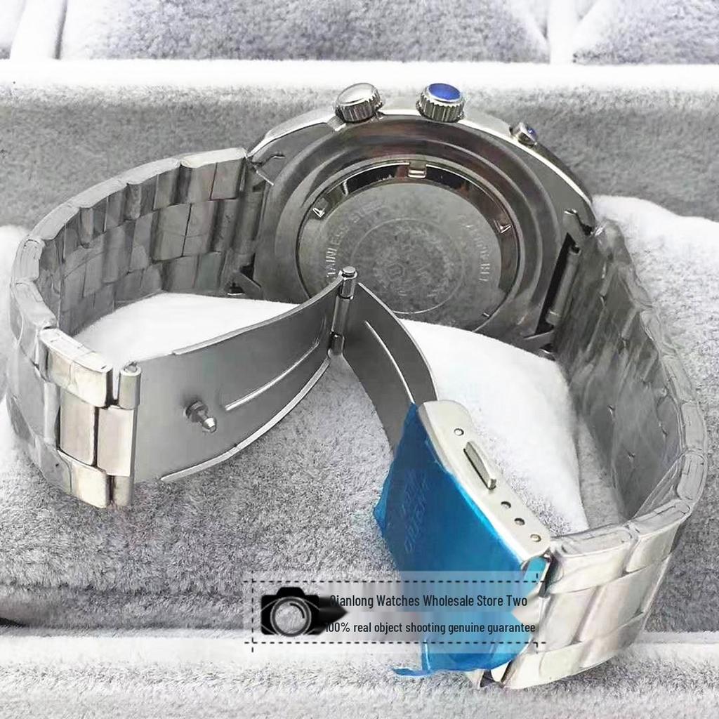 Sea Overlord Waterproof Luminous Automatic Watch with Large Dial and Double Calendar