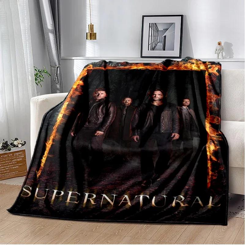 Supernatural join the hunt Throws Blanket Sofa Hiking Picnic Super Soft Quilt Fashion Bed Thermal Flannel Blanket birthday gift