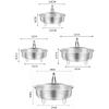 201 Stainless Steel Steamer Basket Foldable Handle Generic Pot Steaming Grid Safe Material Thickened Fruit Drain Basket
