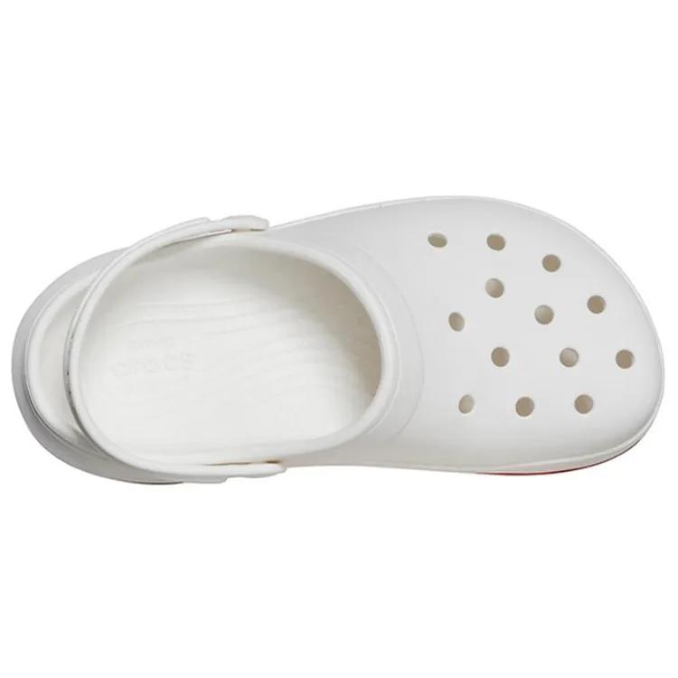 Crocs band Full Force Thick Sole Sandals White Red Unisex (Unisex) Clogs 206122 100