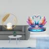 Crystal Swan Ball Metal Acrylic Sculpture Figurine Desk Table Centerpiece Indoor Ornament Statue