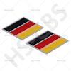 Metall Deutsch Französisch Italienisch Nationalflagge Dreifarbiges Emblem Auto Kotflügel Abzeichen Karosserie Seite Heck Kofferraum Klebeaufkleber Zubehör