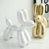 Hand-Painted Balloon Dog Resin Sculpture - Jeff Koons Style Animal Figurine, Modern Desk Art Decor for Office & Collections