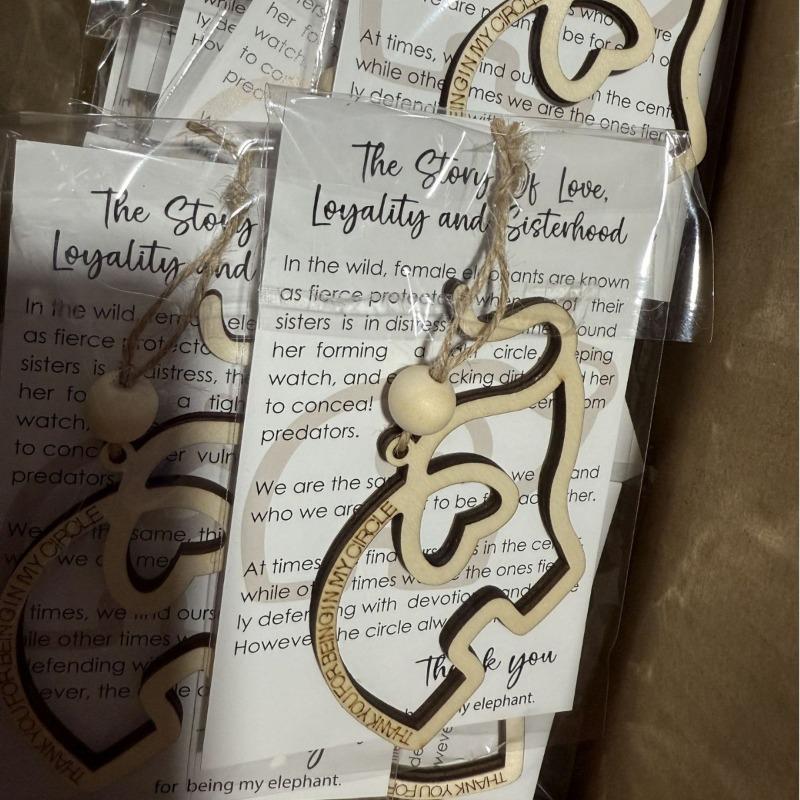 Christmas Decorations: Christmas Tree, Elephant Ornaments, Wooden Tribe, Fun Friends, Friendship Souvenirs