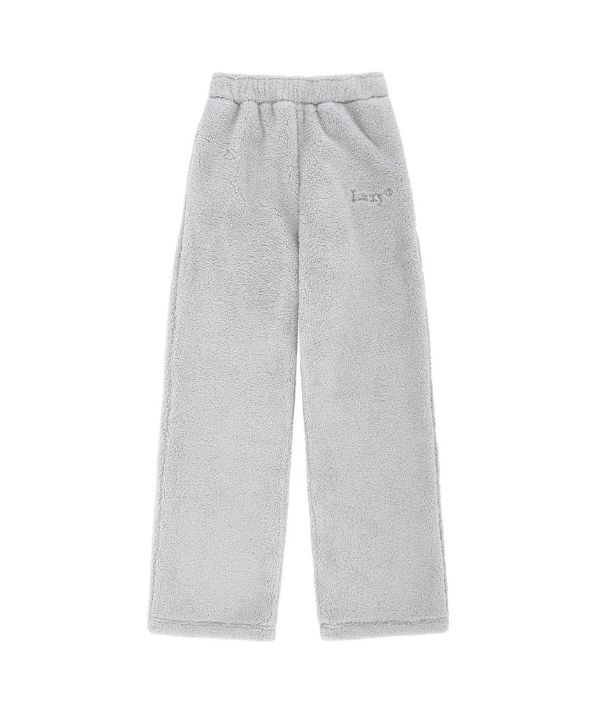 Leijiji Cozy Fuzzy Oversized Fleece Pants (3 Colors)