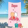 Customizable personalized beach towels Bubu Dudu themed designs.Suitable for the beach, yoga, sports;ideal as beach accessories