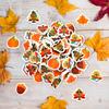 Ceiba Tree 60Pcs Thanksgiving Mini Erasers for Kids Bulk Turkey Maple Leaf Pumpkin Acorn Pencil Erasers Stationery for Student Classroom Prizes