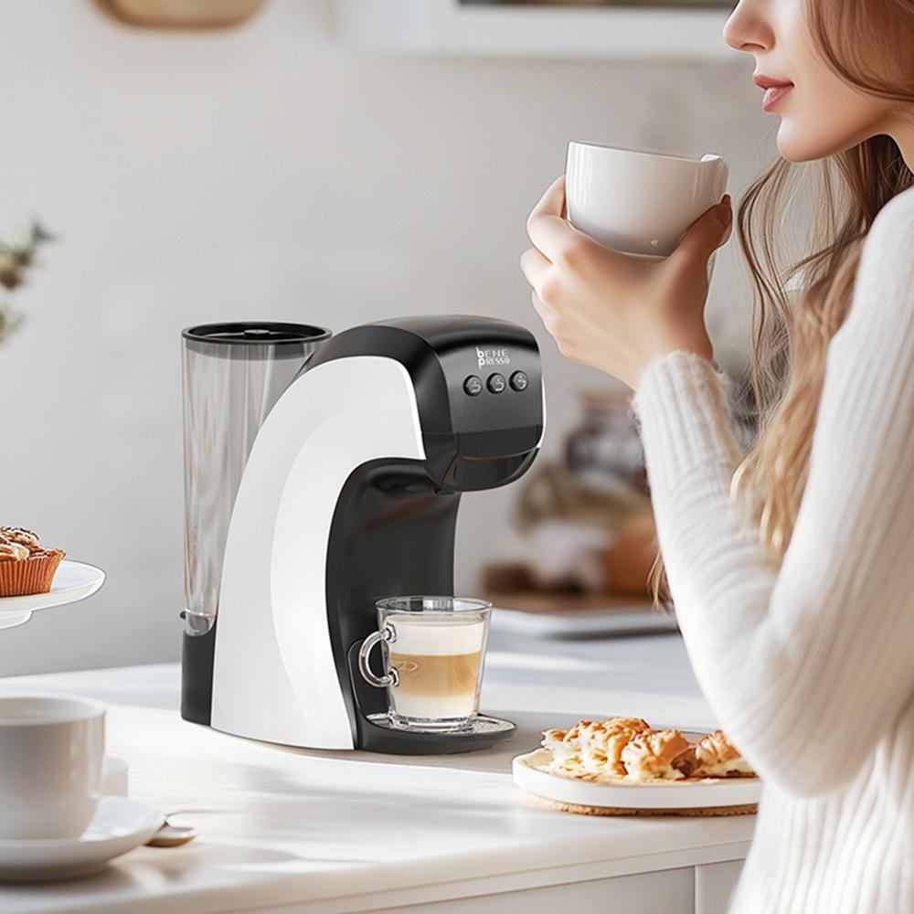 HIBREW H3B 3-in-1 Capsule Coffee Machine, 20Bar Pressure, 850ml Water Tank, 7-temp Settings, Magnetic Cup Holder Adjustment