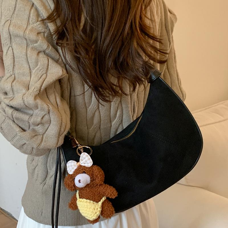 Fresh and Fashionable Leopard Print Women's Bag, Trendy Dumpling Bag, Large-capacity Armpit Bag