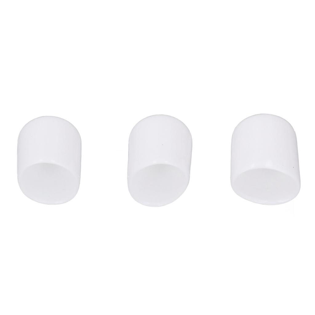 100PCS Screw End     White PVC Anti Aging Flexible Flame Retardant End Cover for