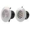 Upgraded Round Air Vent Louver Grille Cover Soffit Vent Easy Installation Used for Bathroom Office Kitchen Ventilation