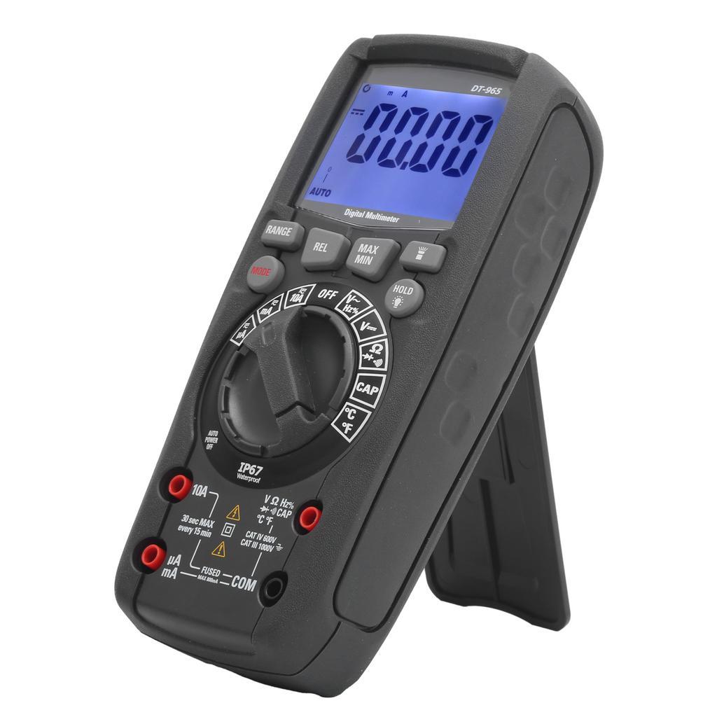 Digital Multimeter AC DC Voltage Current Resistance Capacitance Frequency Tester 6000 Counts