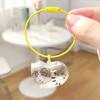 Textured Feline Hair Organiser Case Pendant Keychain Novelty Memorial Gift Box Accessory For Practical Gift Giving