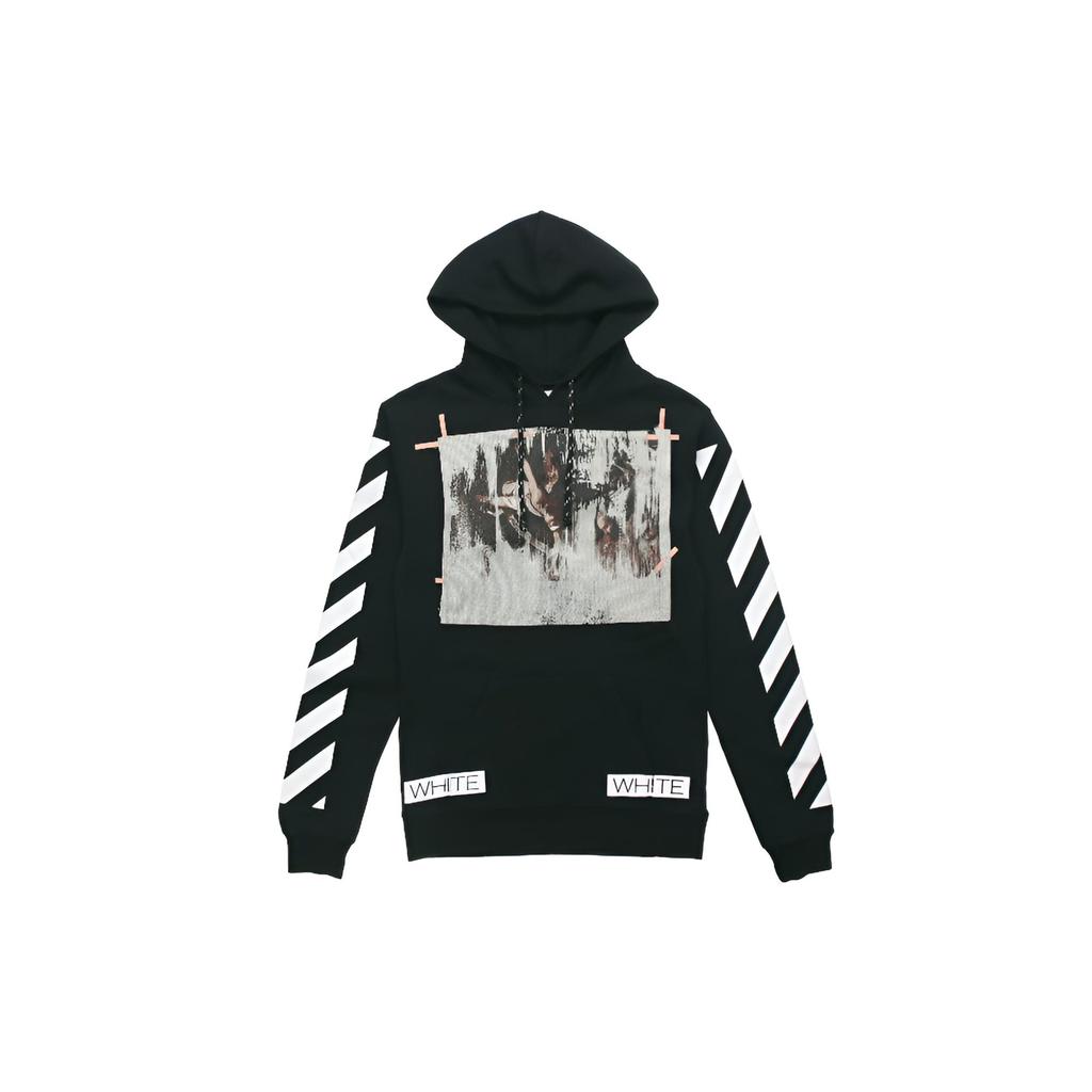 Felpa OFF WHITE da Uomo Nera OMBB001F150030031088