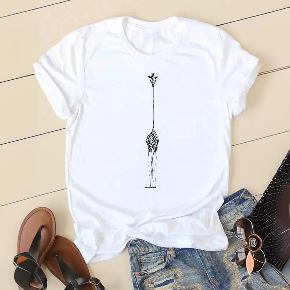 Love Simple Printed European and American Simple Style Clothing Shirt Short Sleeve Casual Summer Tshirt Tops Women Clothes