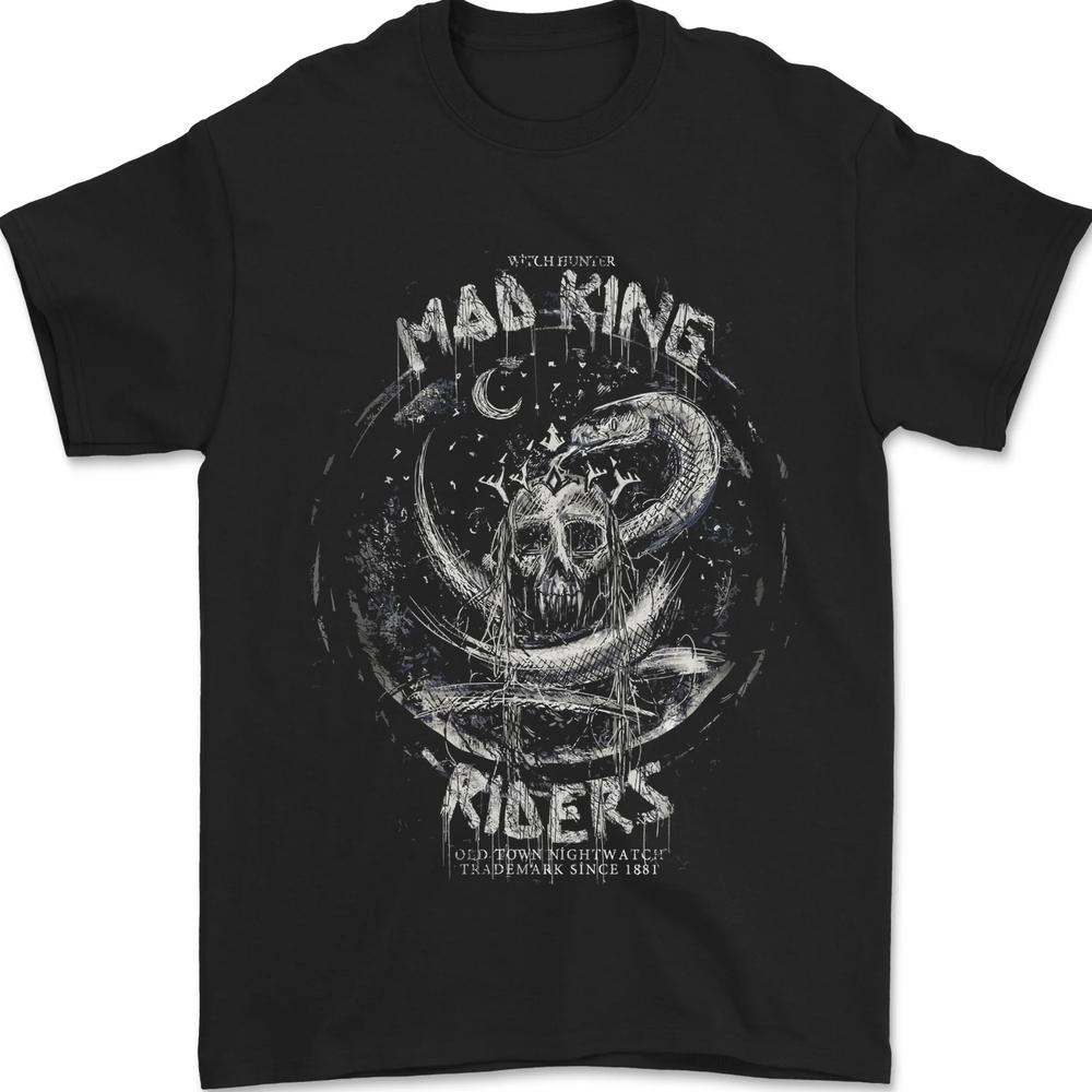 26 Mad King Riders Motorcycle Biker Motorbike Mens T-Shirt 100% Cotton Unisex T-Shirt XXXL