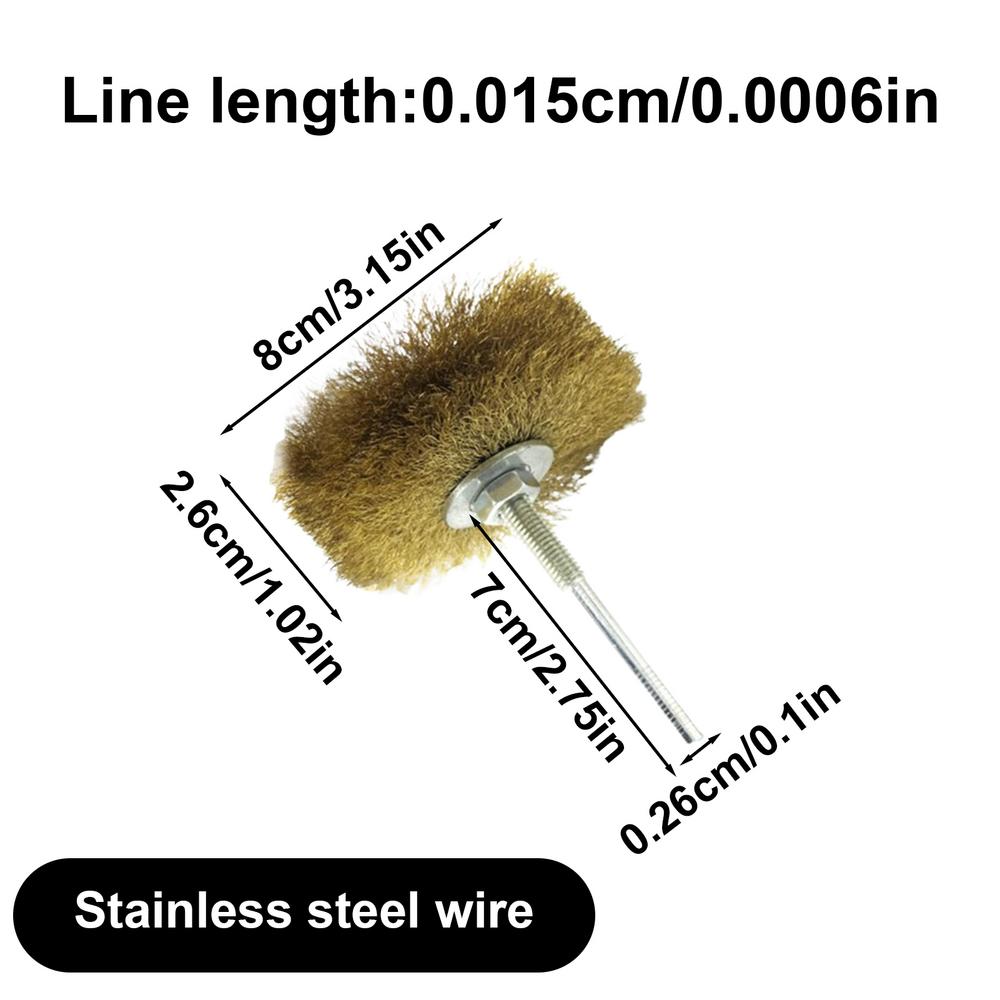 Drill Wire Brush Auto Parts Adhesive Removal Brush Pen Wheel Cup Brushes Abrasive Copper Brass Wire Wheel Brush Tool For All