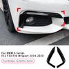 2PCS Car Front Bumper Canards Side Splitter Spoiler Cover Fog Light Trim Stickers For BMW 4 Series F32 F33 F36 M Sport 2014-2020
