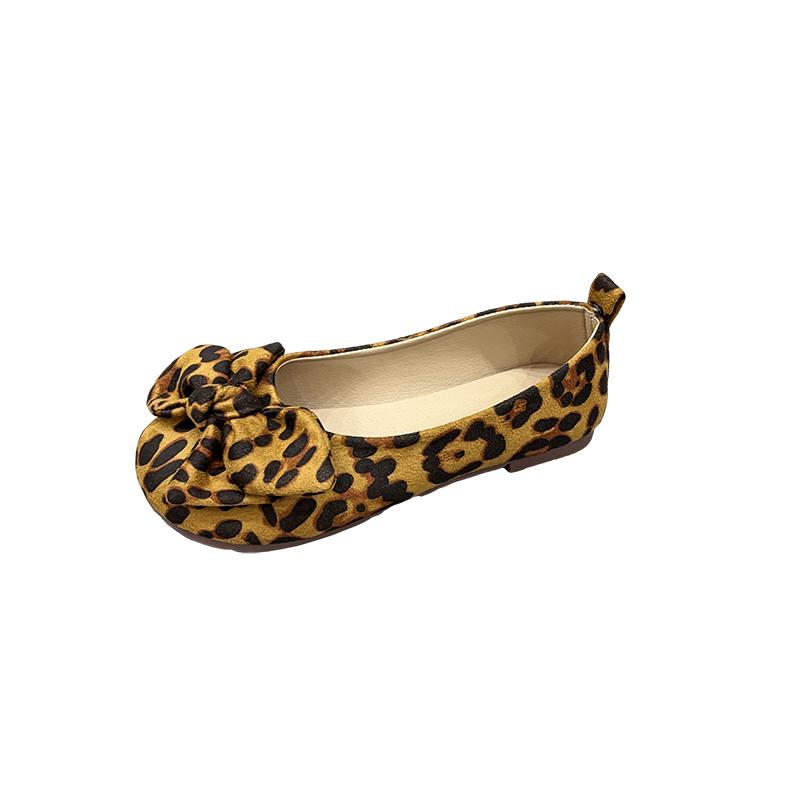 Modische flache Pumps mit Schleife für Damen, neue runde Spitze, flacher Boden, rutschfeste weiche Sohle, Bohnenschuhe, Frühling und Herbst 2025