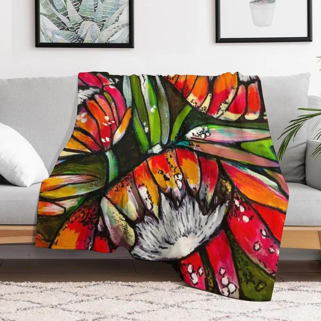 New Protea Courage Throw Blanket Multi Use Warm Blanket for Living Room Bedroom