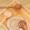 Durable Solid Wood Long Handle Sauce Scoop Cooking Utensil Stir Spoon Colander Tableware Soup Spoon
