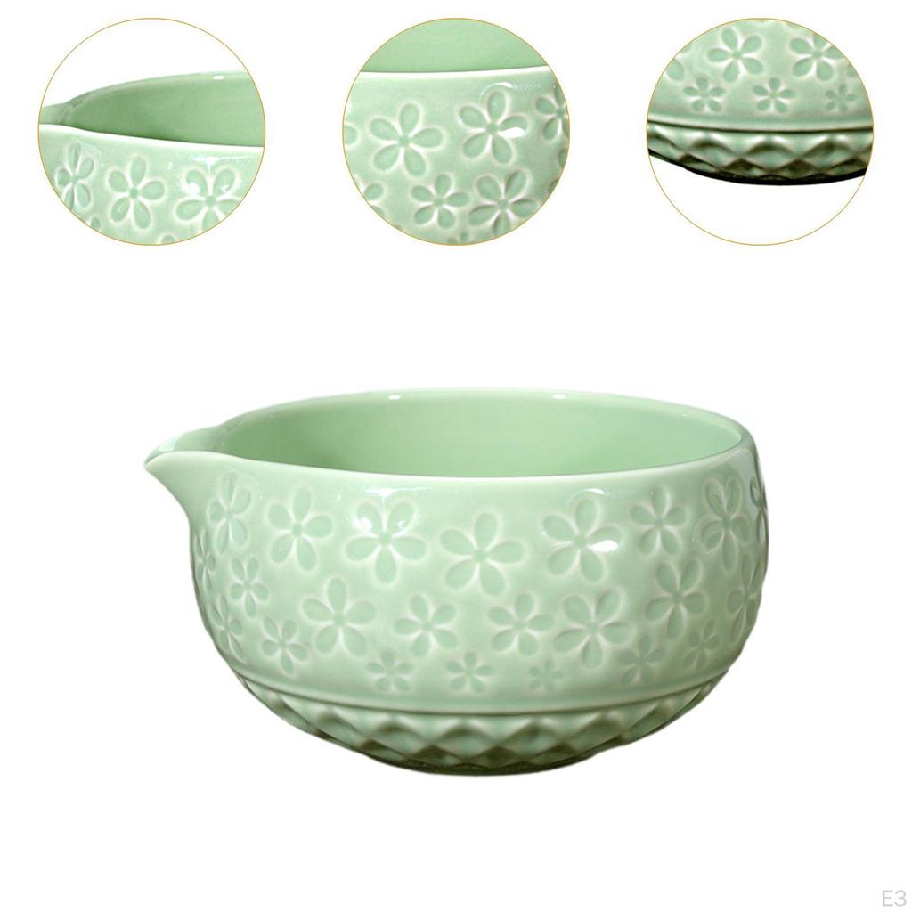 Keramik Matcha Schale ,Handgefertigt ,Teezeremonie zum Aufschlagen Traditioneller Porzellan Tee