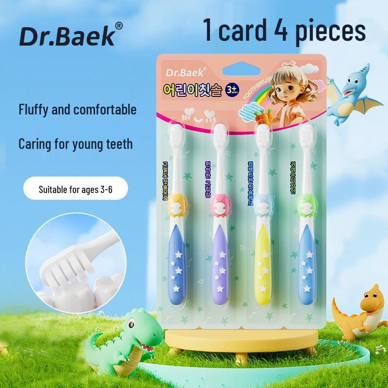 Korean Children's Soft Bristle Cartoon Lion Toothbrush (Ages 3-12) for Oral Care