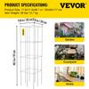 Tomato Cages, 11.8" X 11.8" X 46.1", 10 Packs Square Plant Support Cages, Silver PVC-Coated Steel Tomato Towers for Climbing Vegetables, Plants,