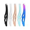Slanted Tip Feather Clip Eyebrow Tweezer for Plucking & Eyelash Extension