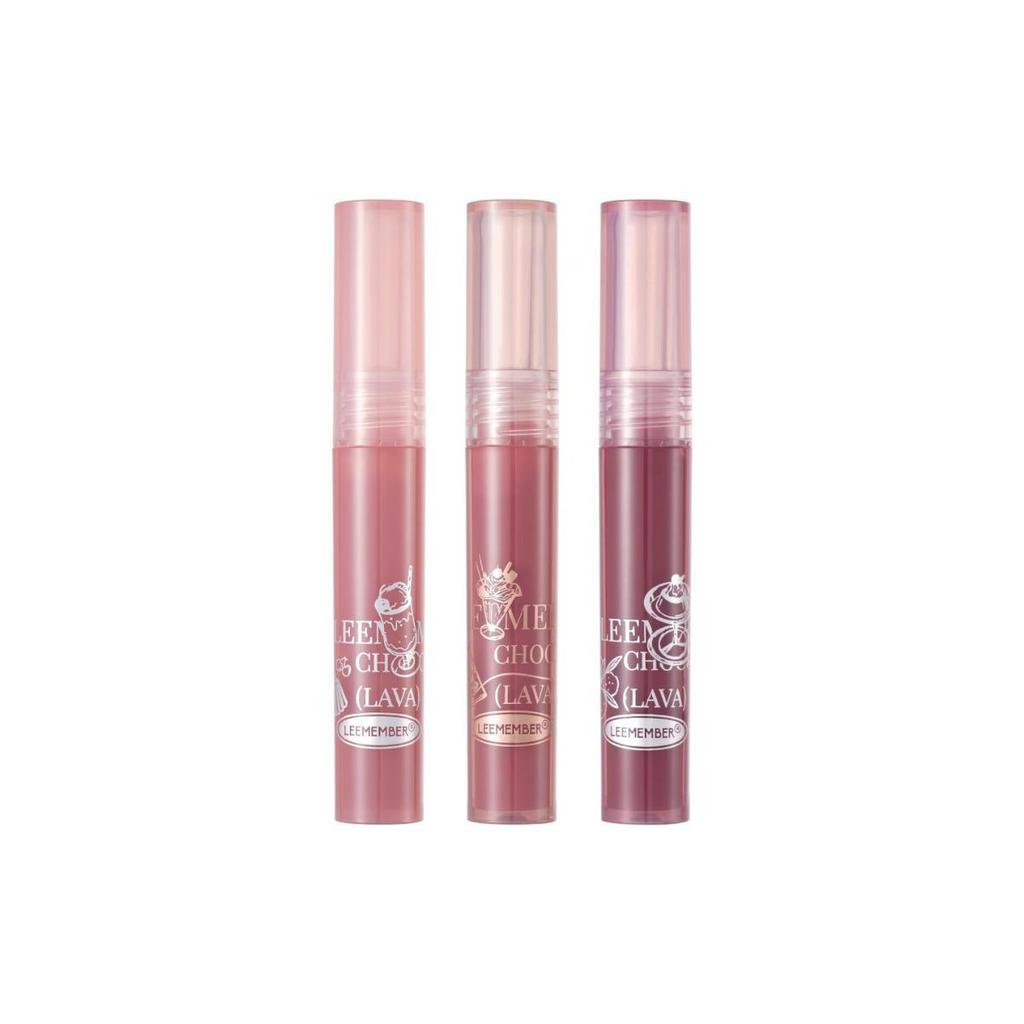 LEEMEMBER Water Essence Series: Lychee Melon Lip Gloss, Chocolate Matte Lipstick, Affordable Lip Glaze