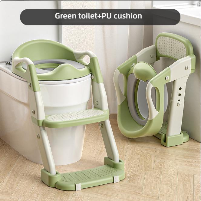 Children's Portable Household Step Toilet Baby Potty Training Seat Ring Foldable Auxiliary Step Child Urinal Step Stool Potty