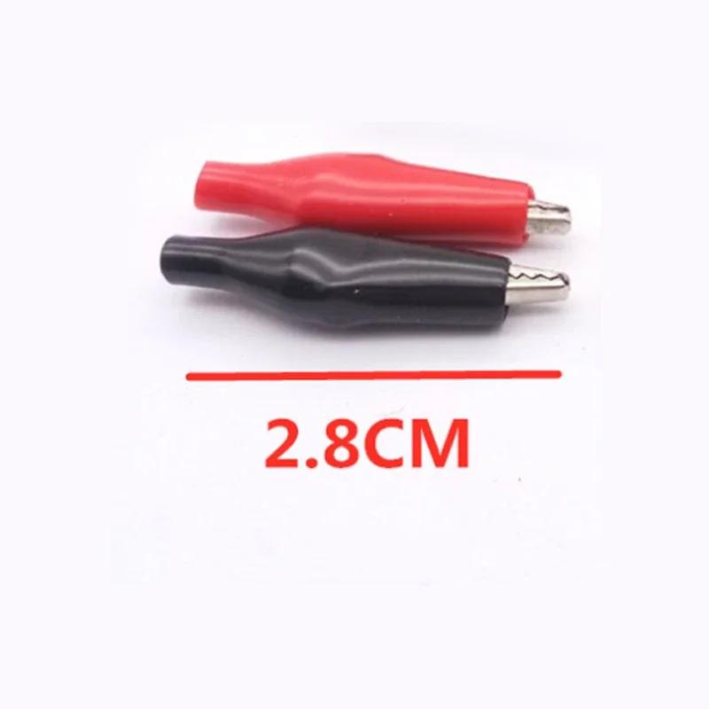 10pcs Insulated Crocodile Clips Electrical Battery Connectors 5A Mini Alligator Test Clips For Stereo Application Power Terminal