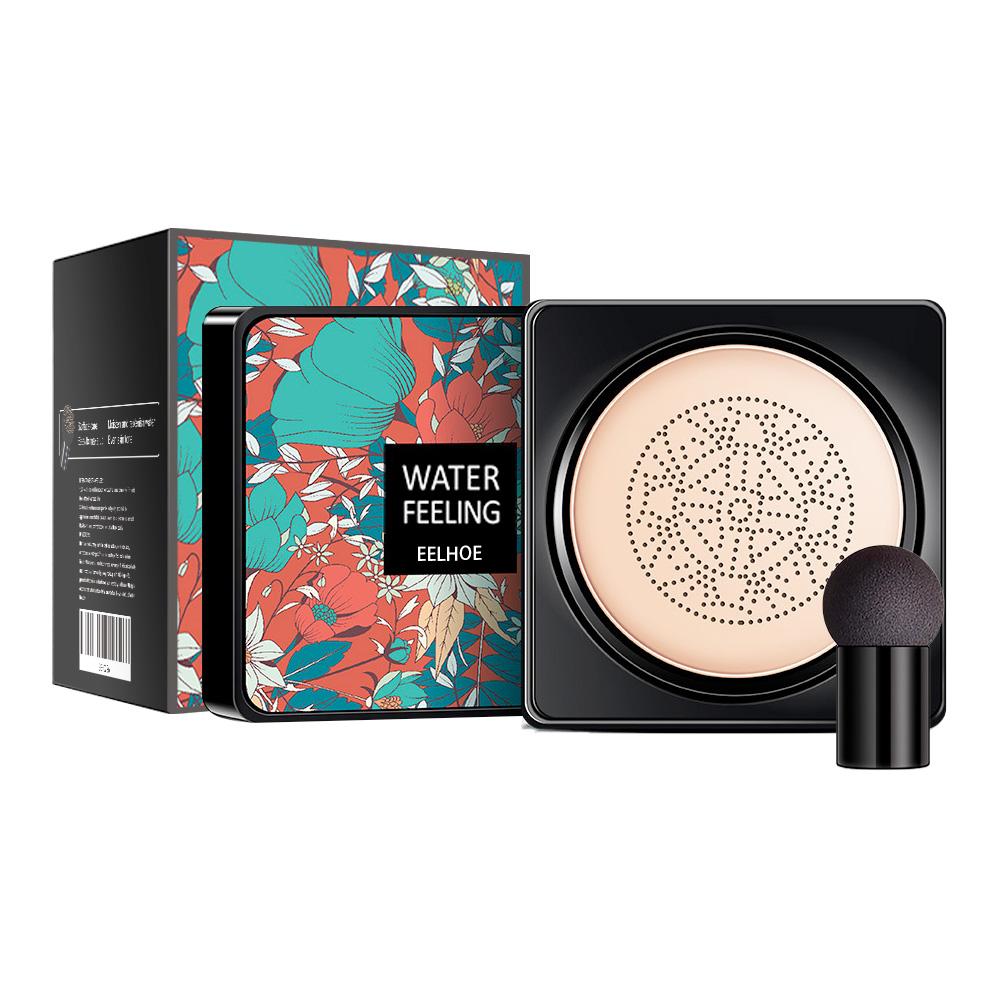 

EELHOE BB-крем-кушон с грибовидным спонжем (20g) Консилер-основа, легкий и гладкий, ухаживает за кожей, продукт для базы под макияж теплый белый