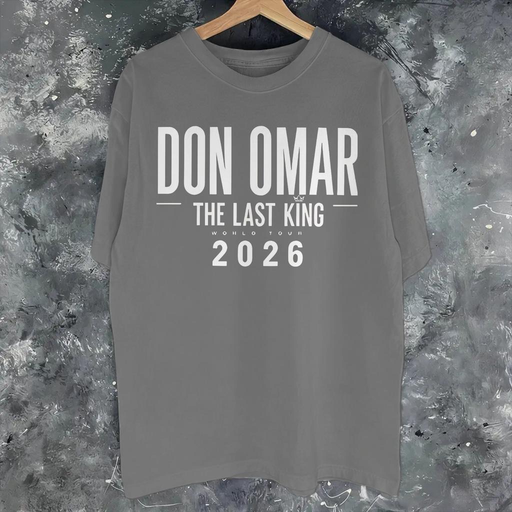 Unisex Unisex Nuovi Arrivi Don Omar The Last King Tour 2026 Maglietta T Shirt 100% Cotone T-shirt Abbigliamento