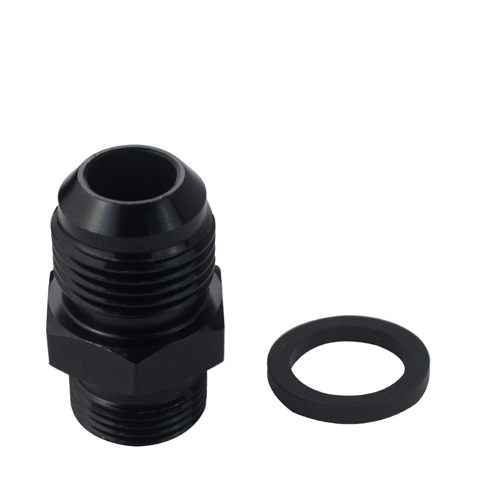

Male To Male Flare Fitting Coupler Straight Fuel Hose Adapter 2PCS 4AN One Size чорний