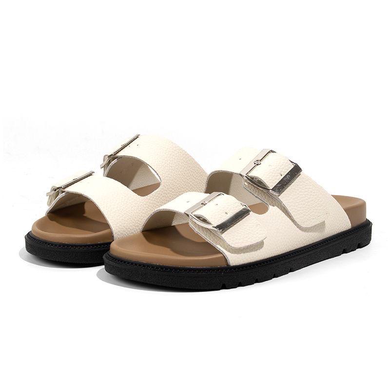 2025 Summer Women's Thick-Soled Open-Toe Beach Slippers - Soft, Comfortable, Stylish