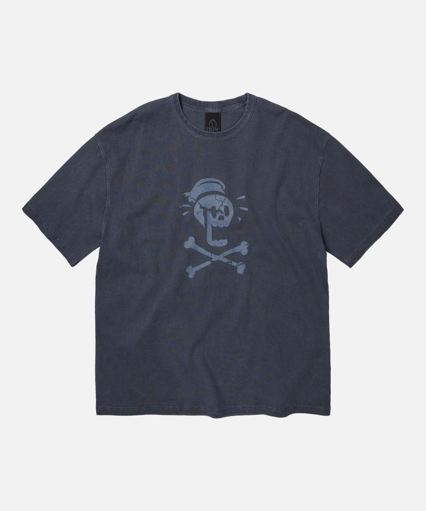 FRIZMWORKS Black Flag Pigment Dyeing Tee _ Navy