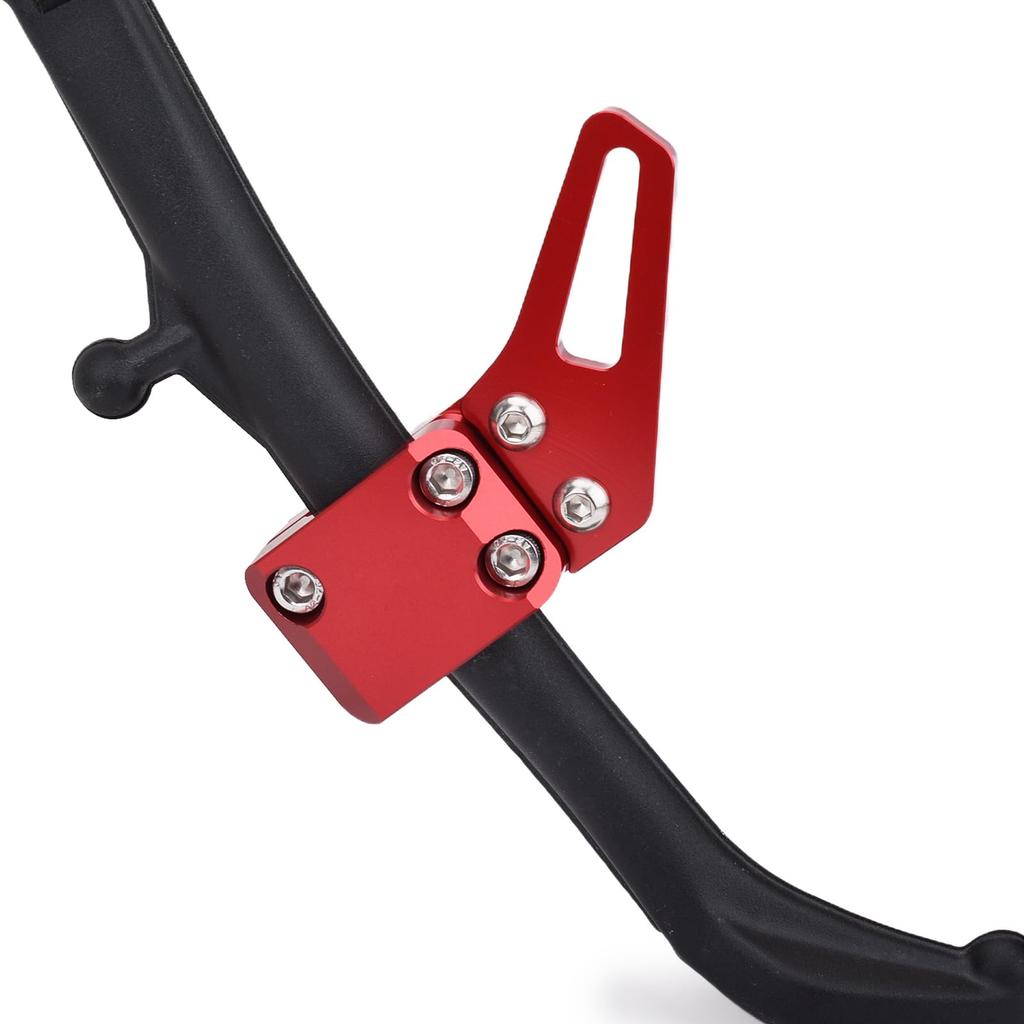 LEDISHUN Side Stand Assist Tool for Kawasaki Ninja 400 Z400 ZX-4R ZX-4RR Ninja 250 Z250 (Red)