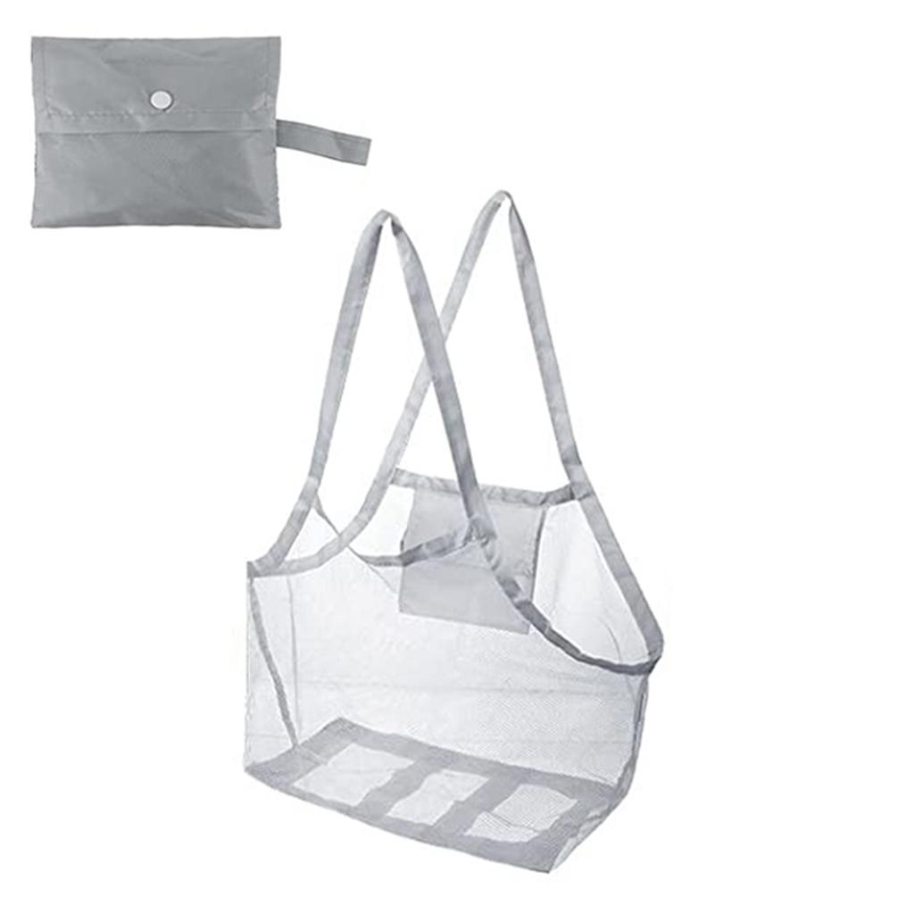 Children Sand Away Protable Mesh Bag Kids Toys Storage Bags Swimming Large Beach Bag for Towels Women Cosmetic Makeup Bag