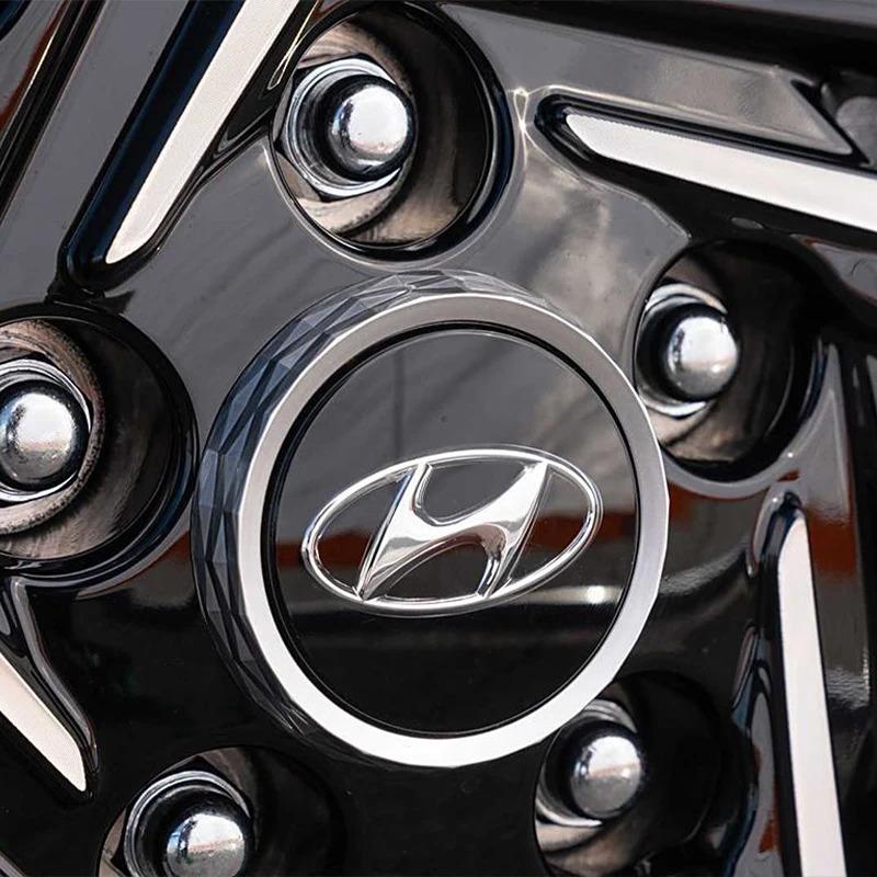 4pcs 56mm 60mm 61mm 65mm Car Wheel Center Caps Hubcap Cover For Hyundai Ioniq Sonata Elantra Solaris Creta Accent Santa Fe I10