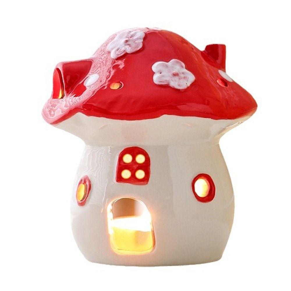 Romantic Ceramic Aromatherapy Stove Cartoon Mushroom Incense Burner Party Supplies
