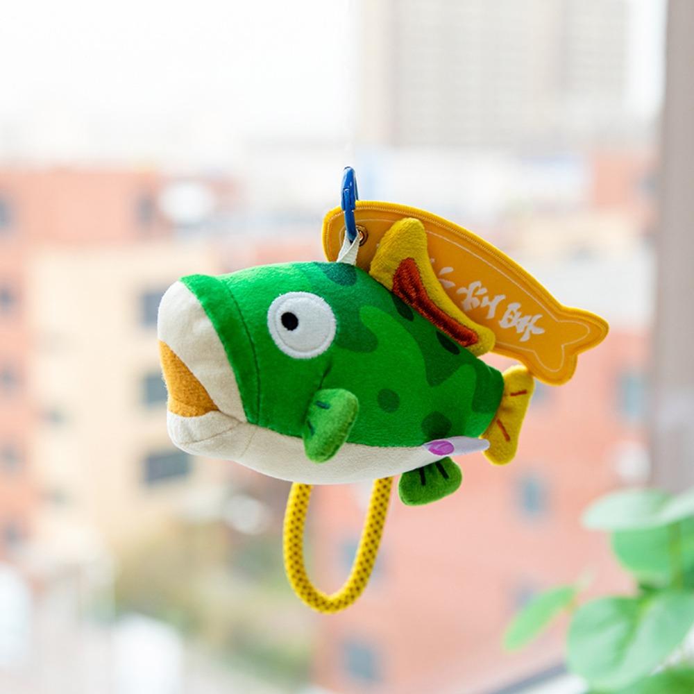 

Ocean Animal Plush Doll Pendant Simulation Fish Bag Charm Sweet Long Hair Cat Keyring Girl C